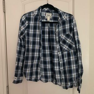 Blue and White Flannel